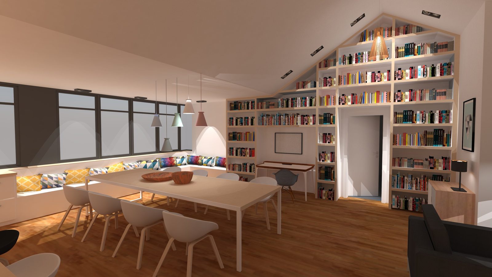 Umbau Dachgeschoss, Planungsvisualisierung